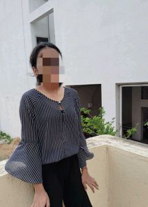 Blue Net Top