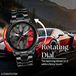 Black Wheel Design Watch