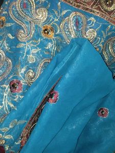 Blue Heavy Saree