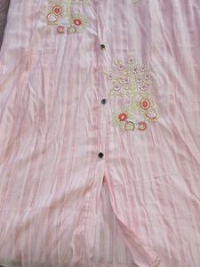 Pink Embroidered Tunic