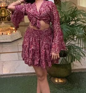Bohemian-style two-piece co-ord set