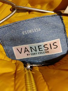 Yellow Sleeveless Puffer Jacket