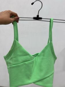 Cute Green Crop Top