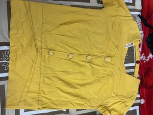 Yellow Button Work Top