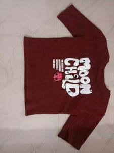 5 Sleeve Crop T Shirt