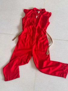 🍒CherryJumpSuit With Belt