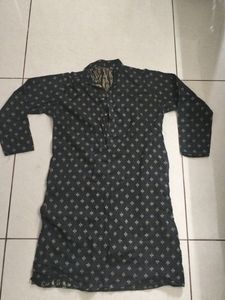 A Black Casual Kurta