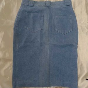 Denim Pencil Skirt