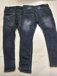 2 black slim pants for adolescence age child