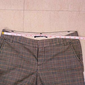 Grey Plaid Trousers