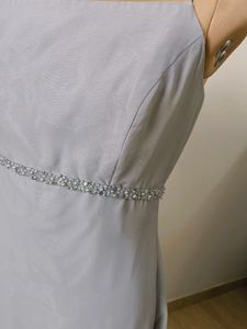 Elegant Grey Formal Dress