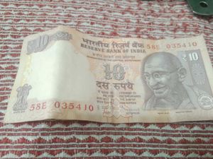 ₹rare10 Indian Rupee Note Having Numbr 410