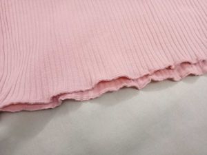 Pink Ribbed Crop Top