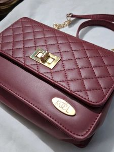 Burgundy Crossbody Bag
