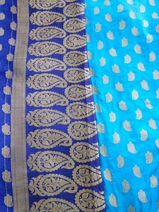Blue Banarasi Saree