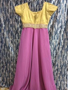 Elegant Pink &amp; Gold Dress