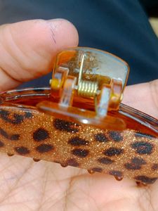 Leopard Print Hair Claw Clip