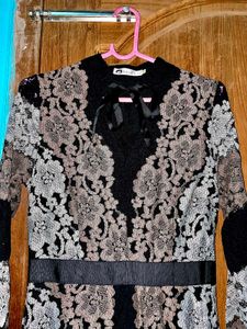 Original Shein Lace Work Maxi Dress