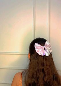 Combo Of Lavender Bow Clip & Hand Bracelet!