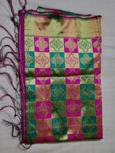 Multicolored Banarasi Silk Saree