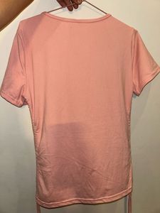 Peach Tie-Up Tunic Top