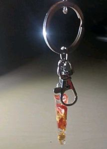 Hand made Floral Resin Keychain