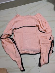 Peach Long Sleeve Top