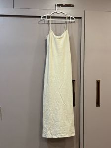 Elegant Cream Slip Dress
