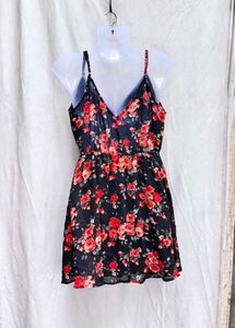 9210Floral Print Mini Dress