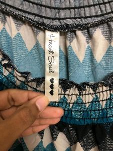 Heart Soul Blue Stylish Top