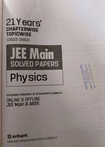 JEE Main Physics Solved Papers