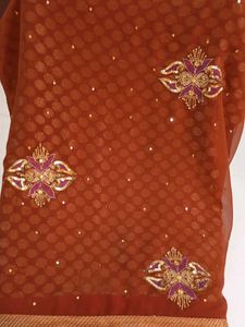 Georgette Saree With Blouse Combo