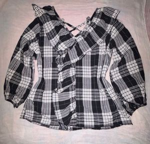 Black & White Check Tshirt