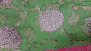 Elegant Green Banarasi Saree