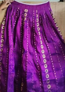 Violet Colour Pavada Set For Girls