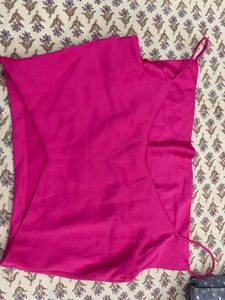 Bright fuschia Solit satin Top