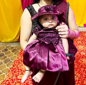 Baby Girl Frock With Hat