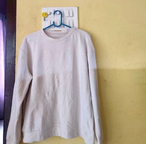 Pure White Pullover Sweater Bust Till 44 stretchy