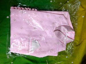 Baby Pink Embroidered Kurta