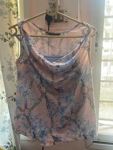 Stylish Printed Baby Pink Top