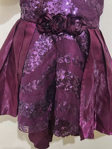 Elegant Plum Party Dress