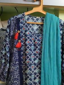 Blue And Dark Kurti