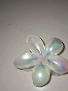 Iridescent Flower Hair Clip