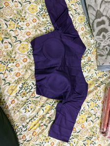 Purple Readymade Saree Blouse