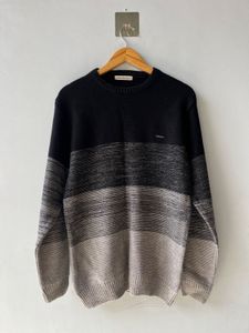 Ck Striped Knit Sweater