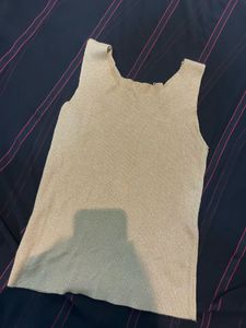 Tan Sleeveless Top