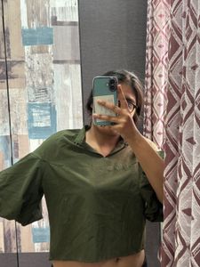 Olive Green Blouse