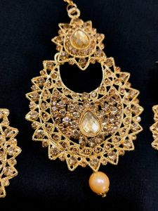 Gold Plated Indian Jewelry Set
