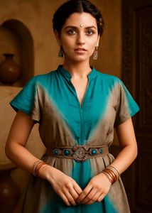 Boho Chic Tie-Dye Kurti For Festivals 💙💘🪔