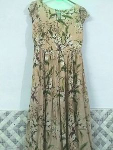 Peach Coloured Maxi Dress